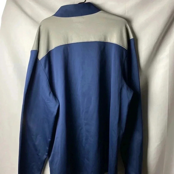 NFL TEAM MENS SIZE 3XL NEW ENGLAND PATRIOTS 3/4 ZIP LONG SLEEVE PULLOVER SHIRT - Picture 8 of 13